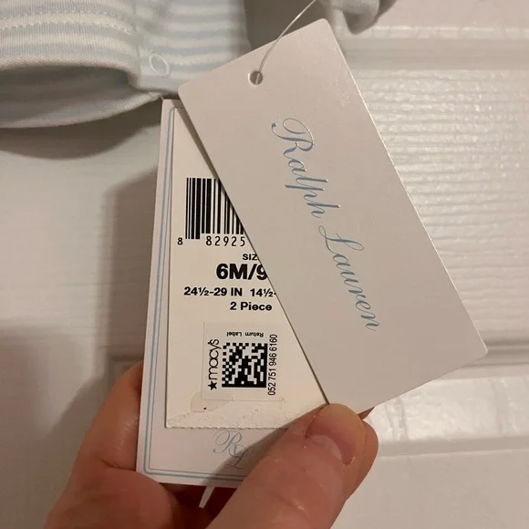 Ralph Lauren Baby Striped Wrap Top - Picture 6 of 6